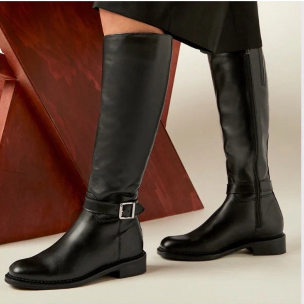 La Canadienne Stevie Women's Knee High Boots Black Leather US 6.5